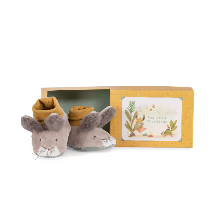 Moulin Roty Mouse Baby Slippers Trois Petits Lapins Yoyo Flo
