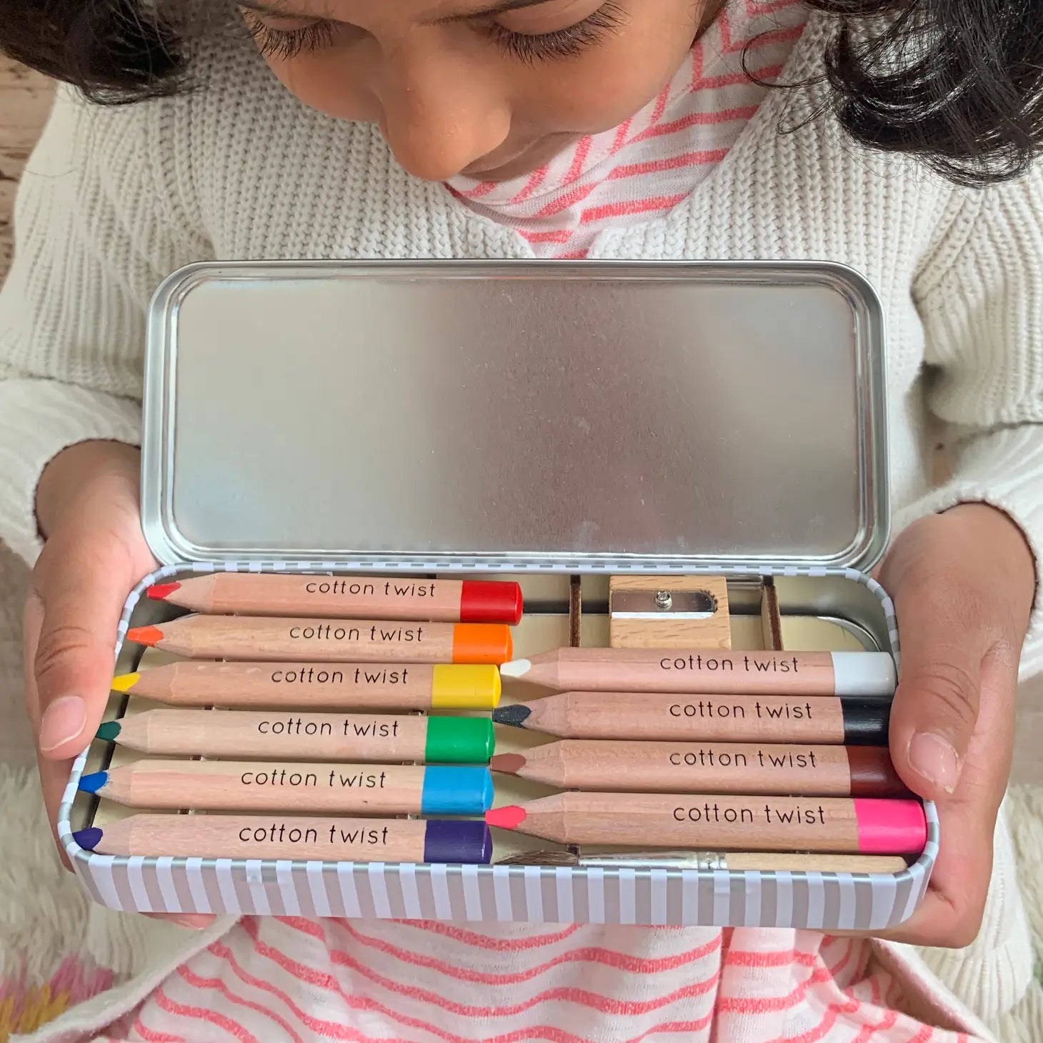 Cotton Twist Jumbo Watercolour Pencil Set, Bright Mix