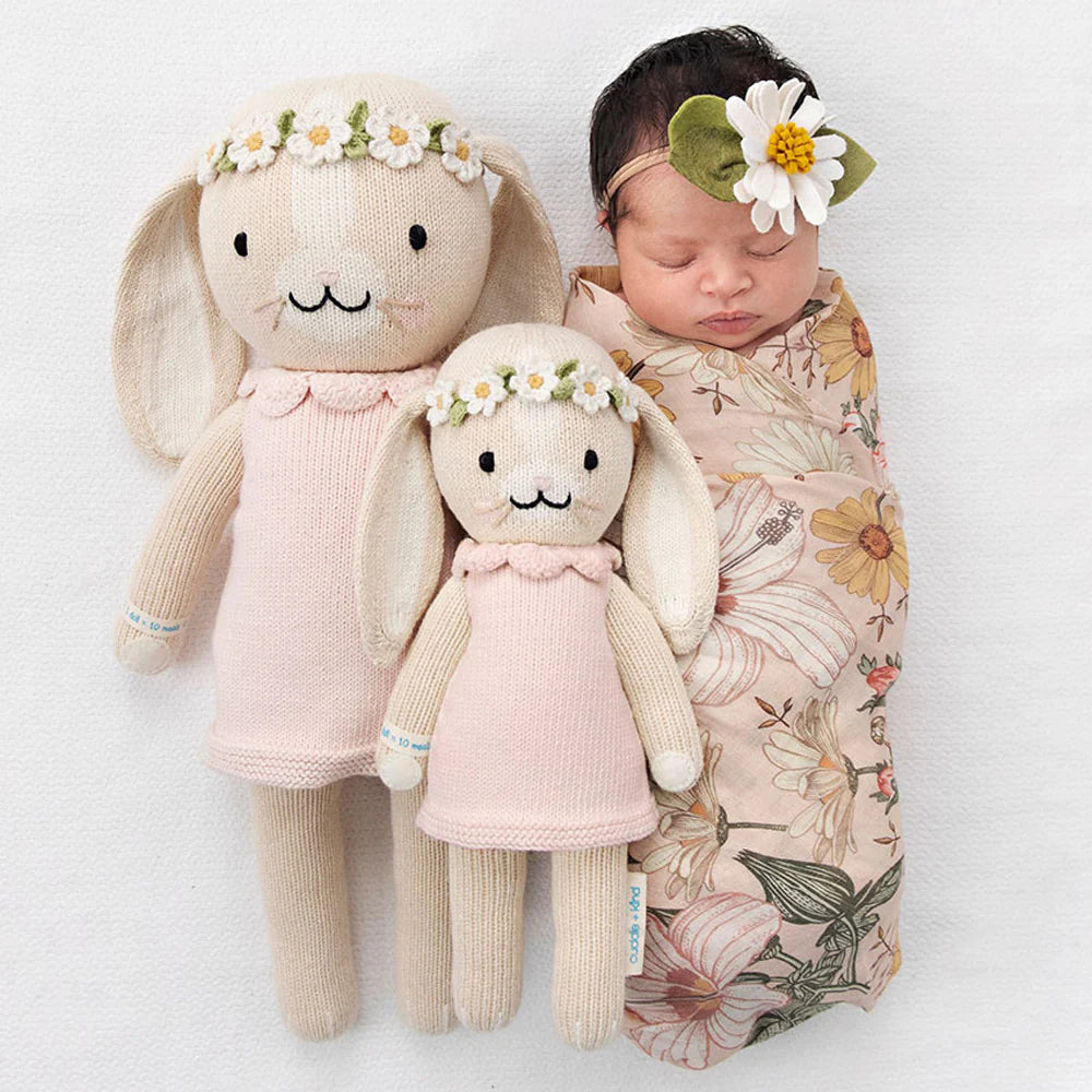 Cuddle and Kind Hannah Bunny Blush and baby