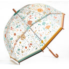 Floral patterned umbrella on a white background