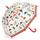 Children's umbrella with colorful pattern on a white background
