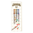 Packaging of Lovely Paper glitter markers with colorful design on a white background