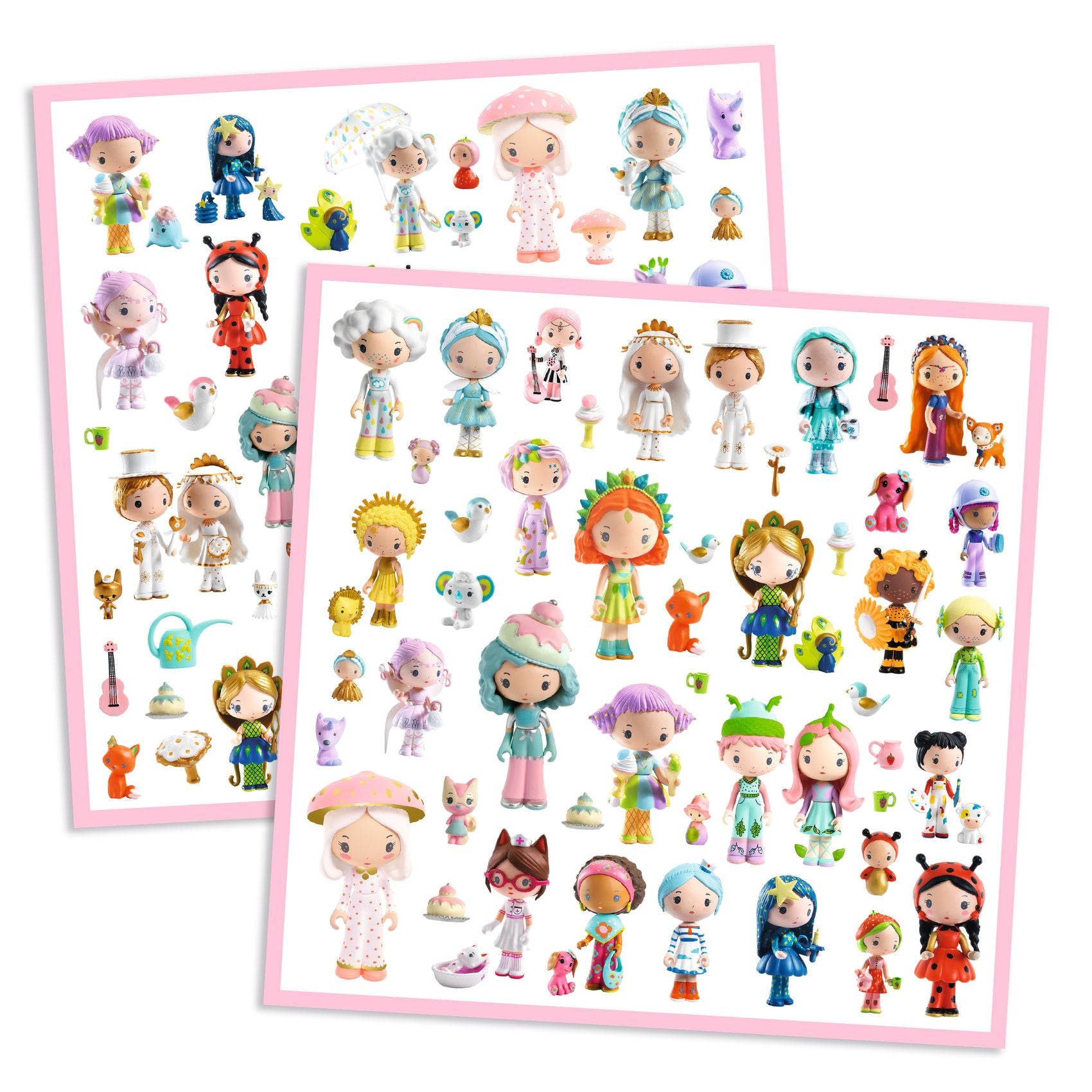 Djeco Metallic Sticker Set, The Little World of Tinyly
