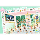 Puzzle packaging with illustrations of children in a ballet class, featuring the brand 'Djeco'.