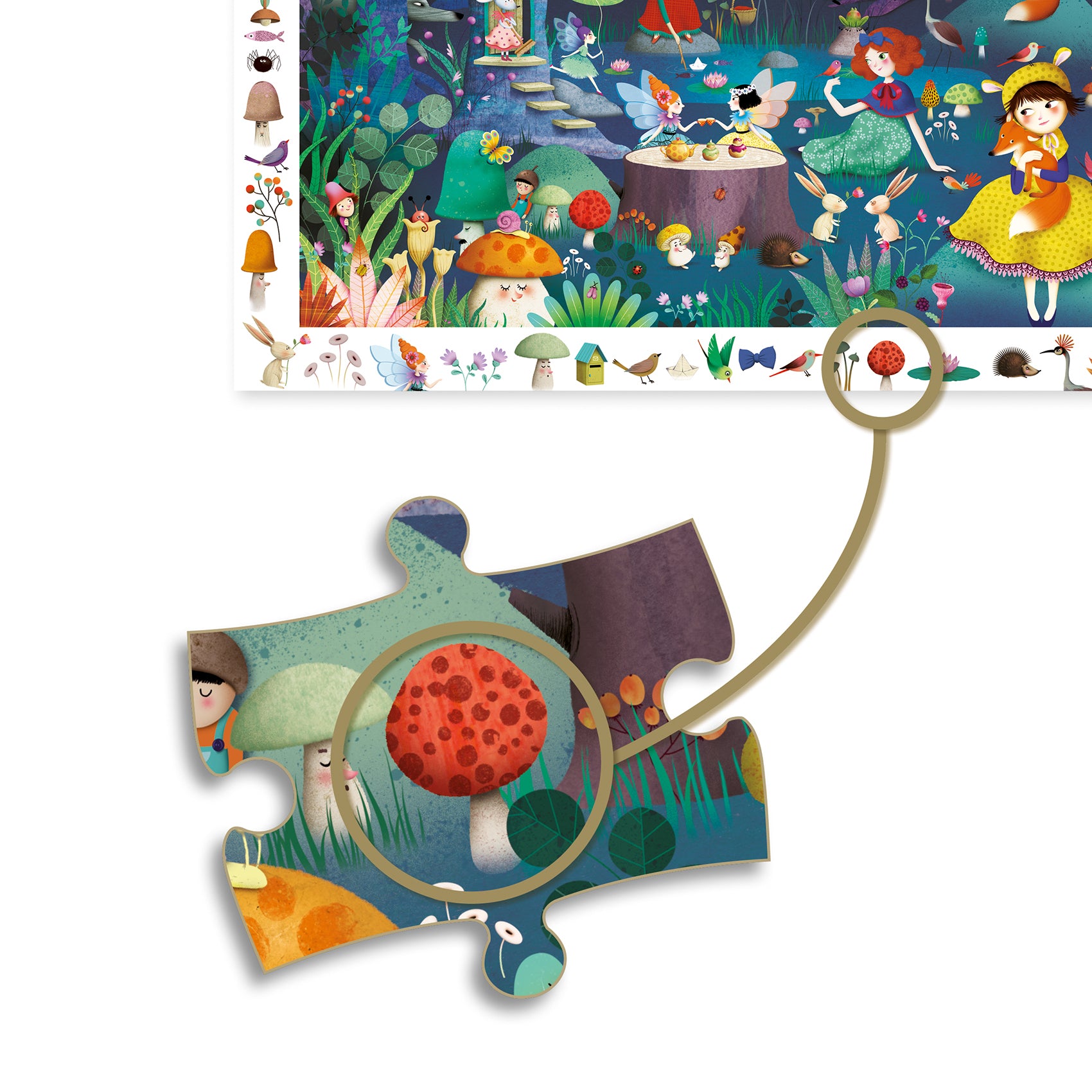 Djeco Observation Puzzle, The Enchanted Forest