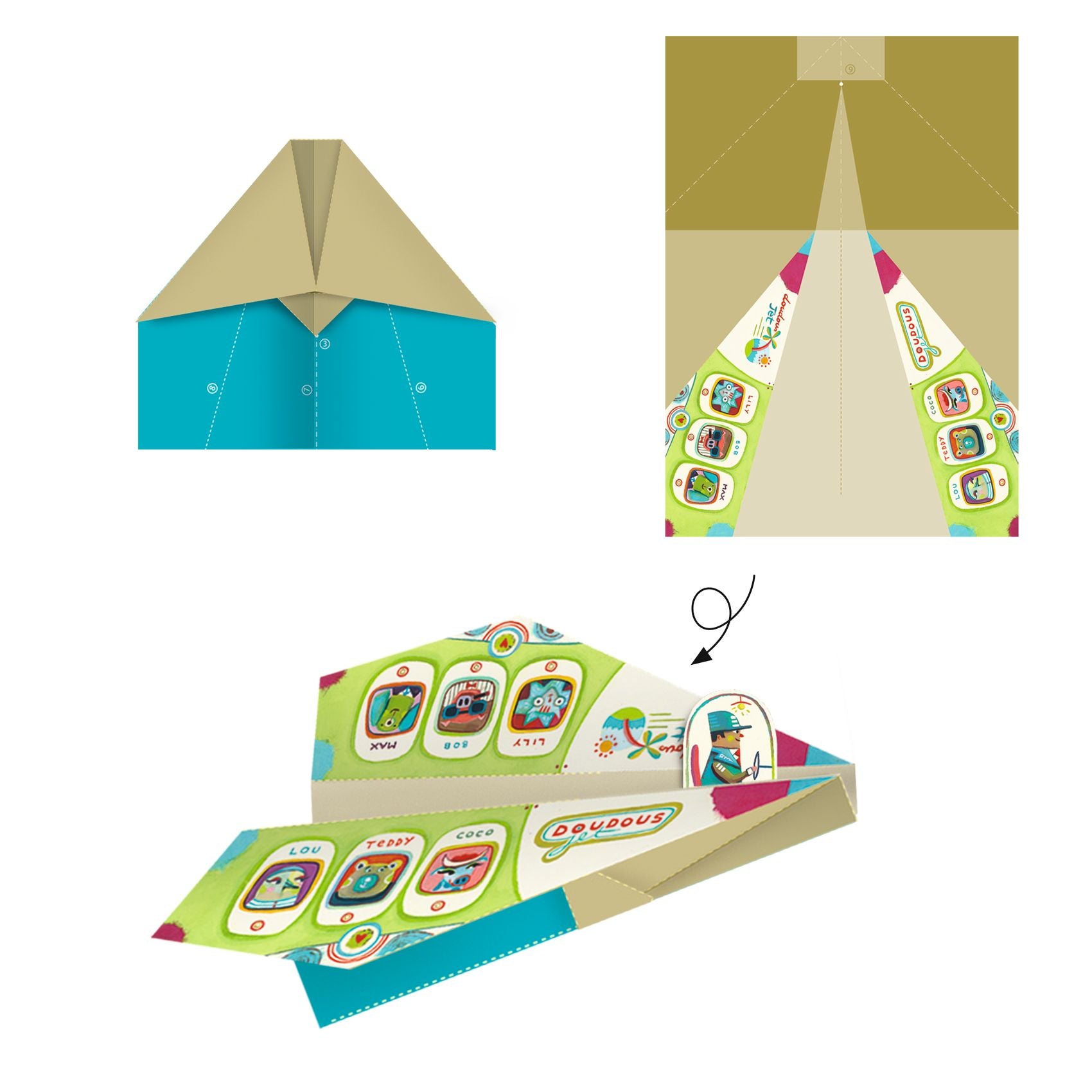 Djeco Origami Paper Plane Kit