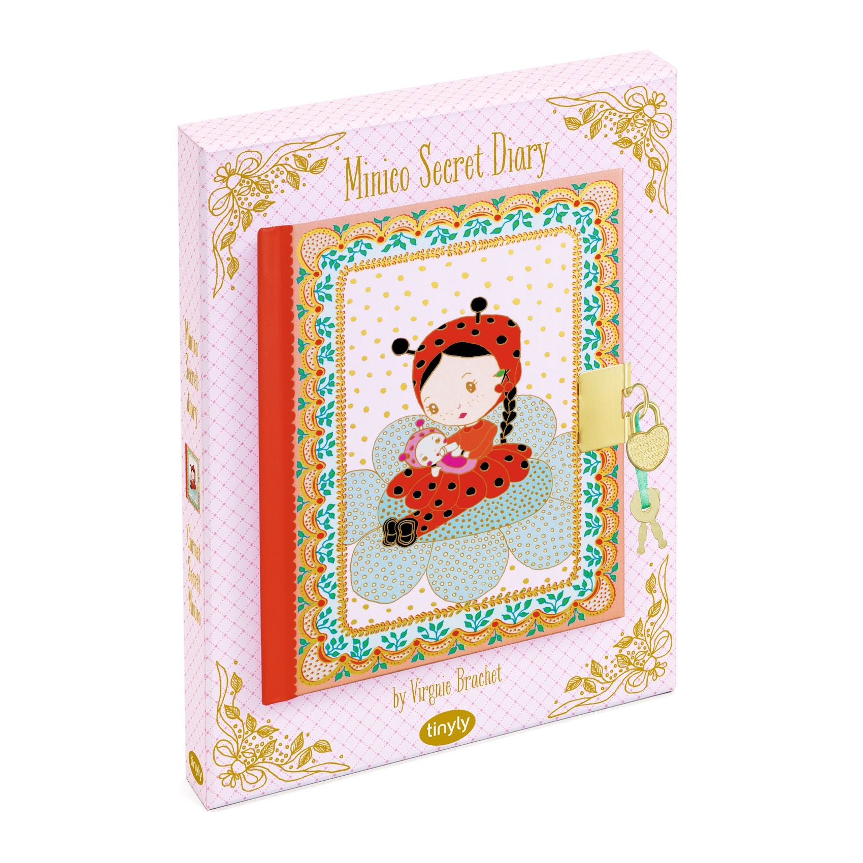 Minnie Secret Diary with illustrated cover on a white background