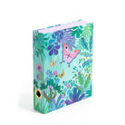 Decorative box with floral and butterfly design on a white background