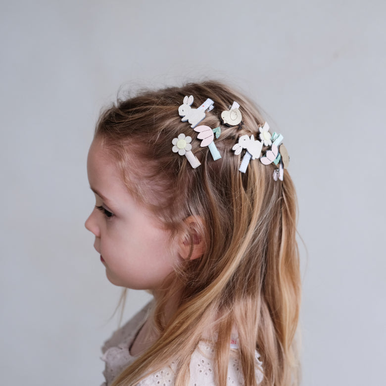 Easter hair clips for girls 