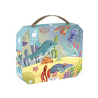 Colorful puzzle box with underwater theme featuring dolphins and sea creatures on a white background