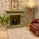 maileg fireplace off white dolls house 
