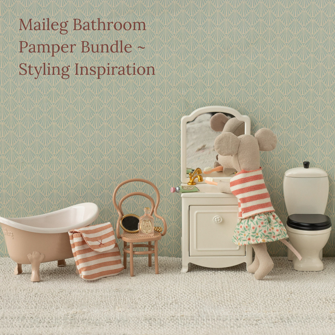 Maileg Bathroom Pamper Bundle, Mouse Size