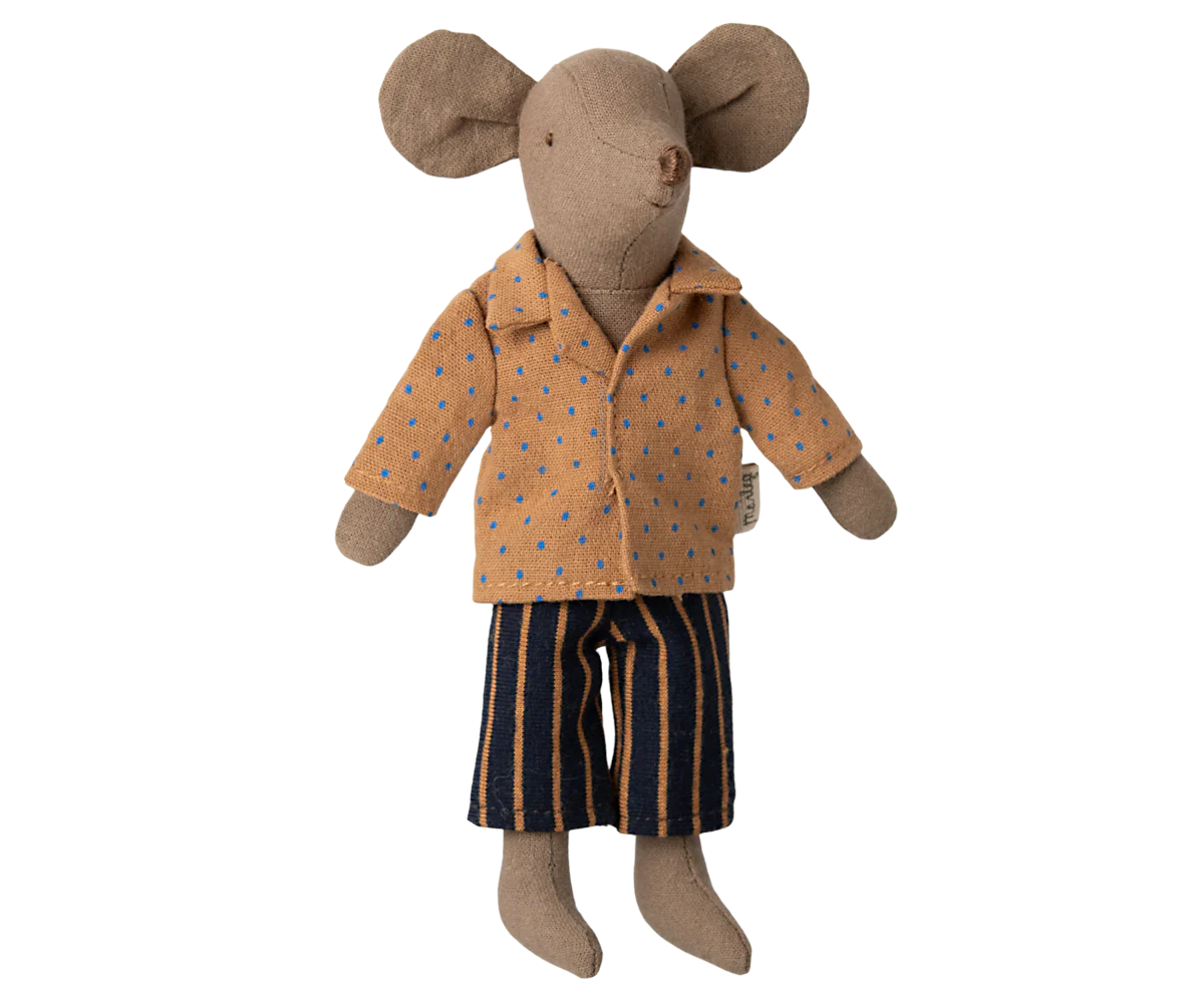 Maileg Shirt and Striped Pants Dad Mouse