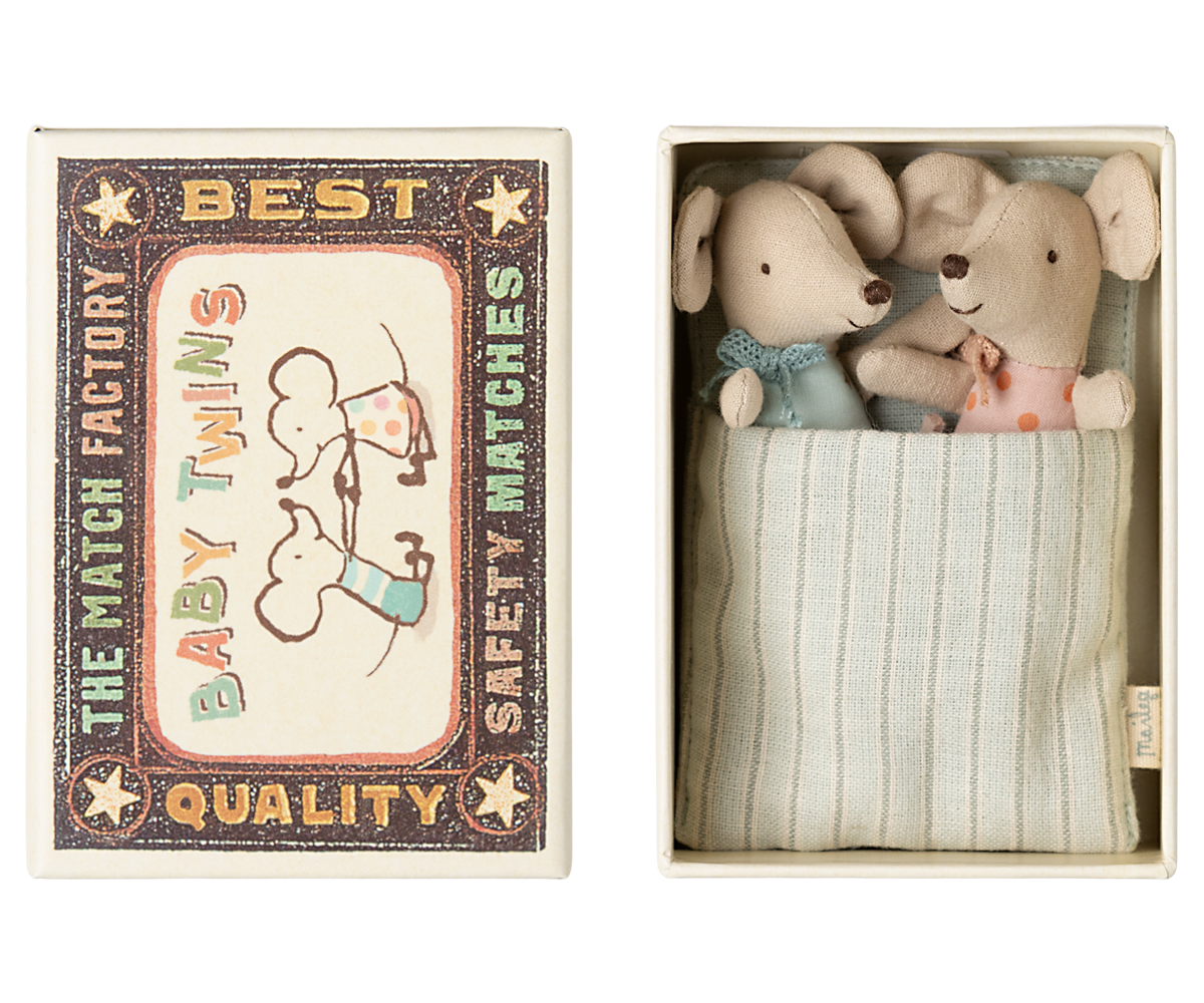 Maileg Twins, Baby mice in matchbox