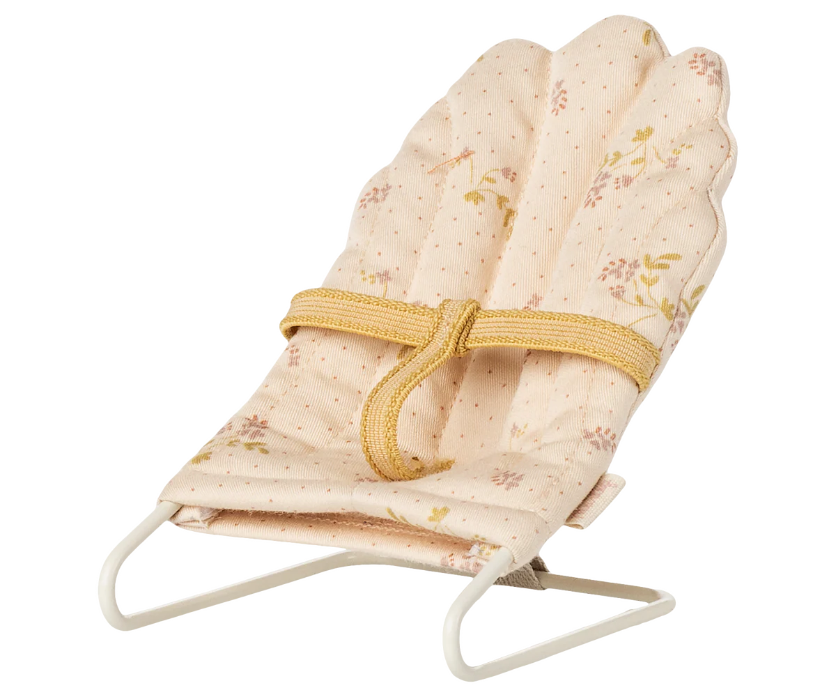 miniature baby bouncer by maileg for a dolls house
