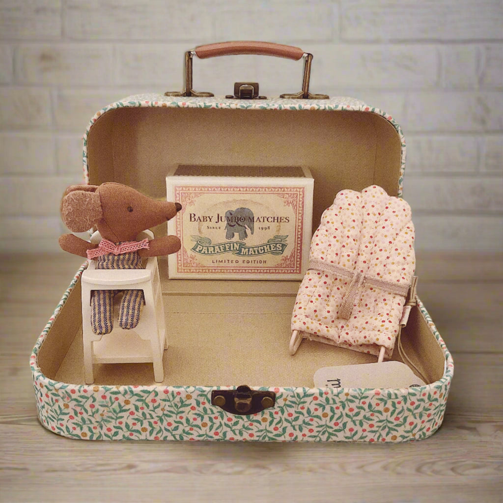 Maileg Baby Mouse Suitcase Gift Set