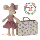 Maileg ballerina mouse suitcase free gift wrapping 