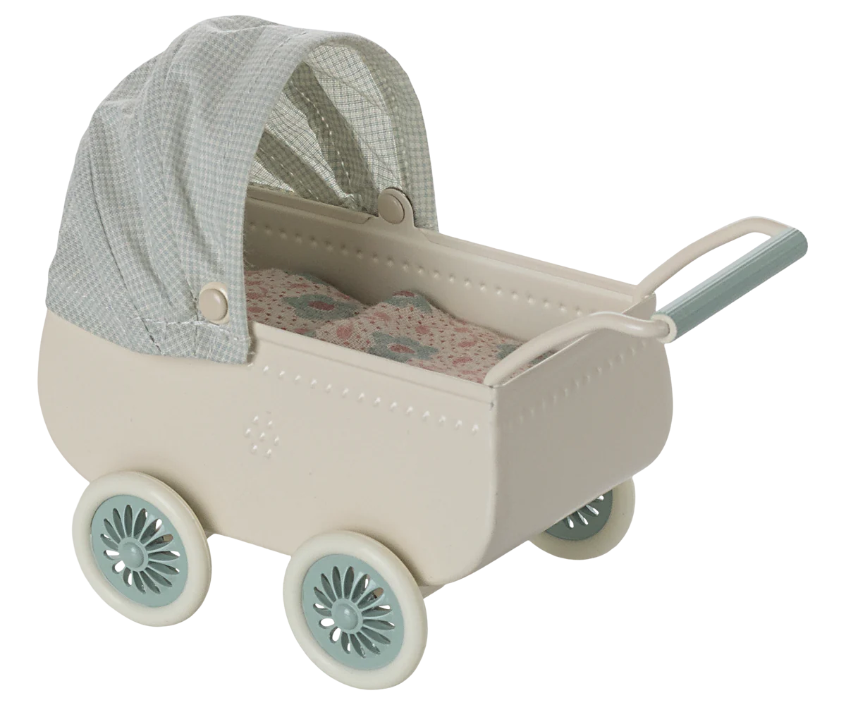 Maileg pram blue small