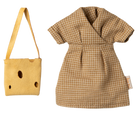 Maileg cheese bag and dress outfit mum mouse 