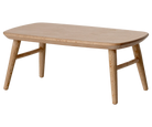 dolls house Wooden coffee table on a white background