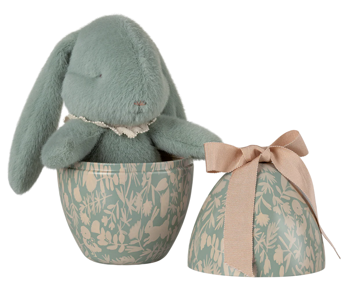 Maileg easter egg with bunny inside mint 