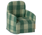 Maileg green checked armchair 