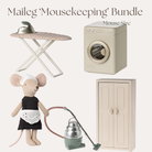 Maileg housekeeping laundry and  vacuum cleaner bundle with maid mouse 1