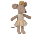 Maileg little sister ballerina mouse off white 