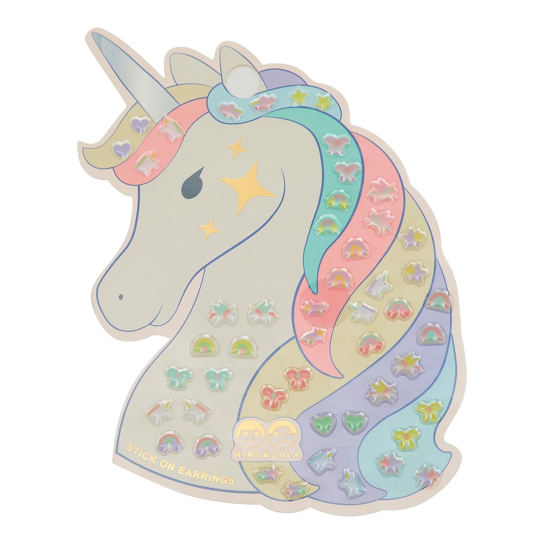 Mimi & Lula Unicorn Stick-On Earrings