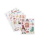 Moulin Roty Colouring Book & Stickers, Les Minouckas