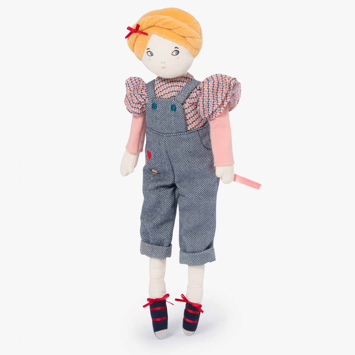 Moulin Roty Eglantine Doll in Dungarees, Les Parisiennes