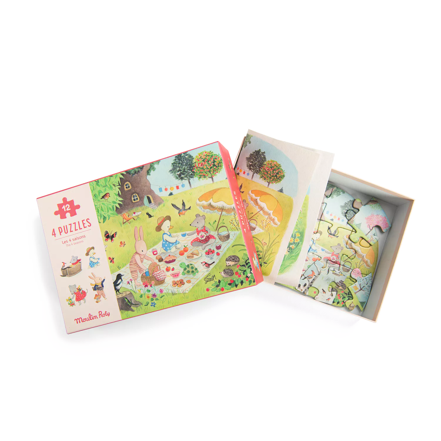 Moulin Roty 4 Seasons Mini Puzzle, La Grande Famille