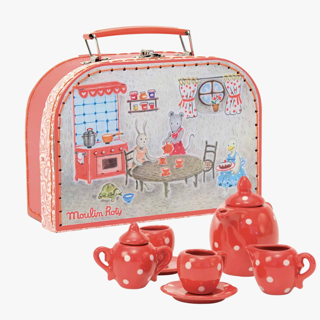 Moulin Roty Ceramic Tea Set, La Grande Famille