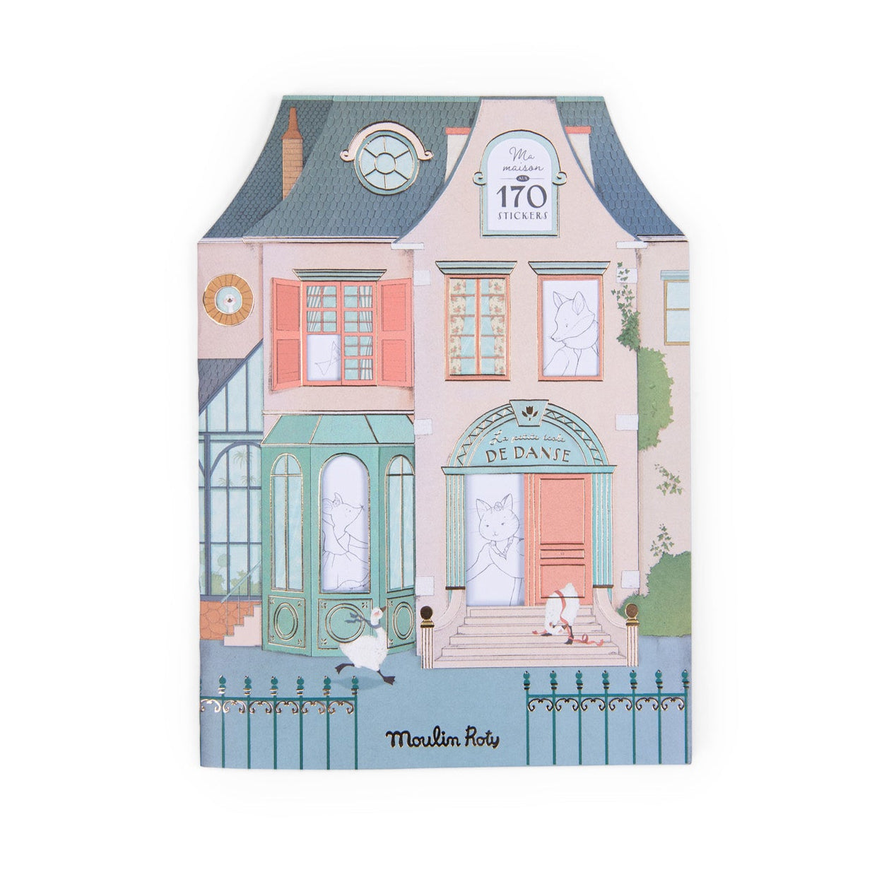 Moulin Roty Colouring book & stickers, La Petite Ecole de Danse