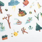 Moulin Roty Colouring book & stickers, La bande à Jojo