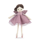 fairy Doll in a purple dress with a white background