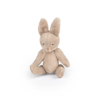 Moulin roty Beige plush rabbit toy on a white background