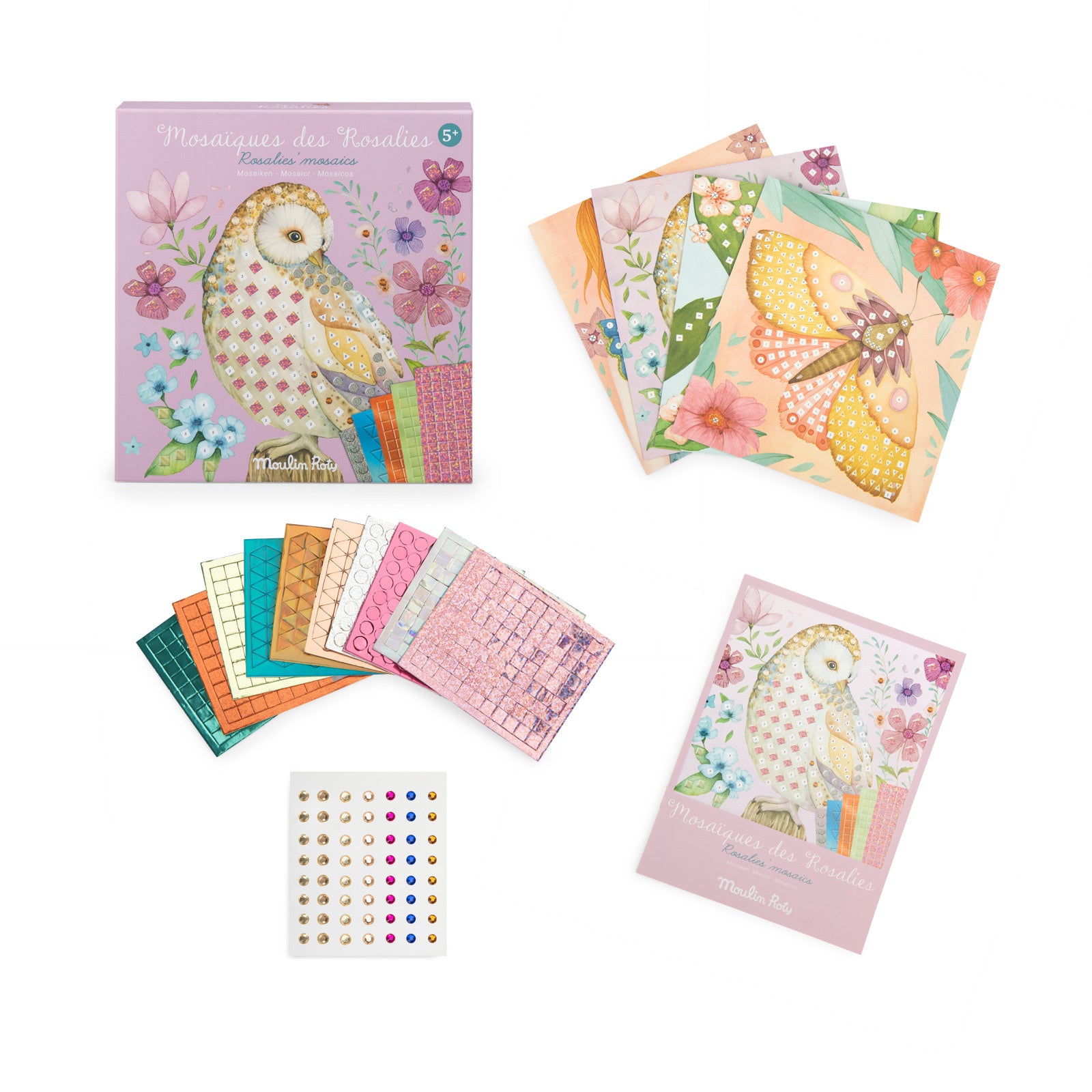 Moulin Roty Mosaic Craft Kit, Les Rosalies