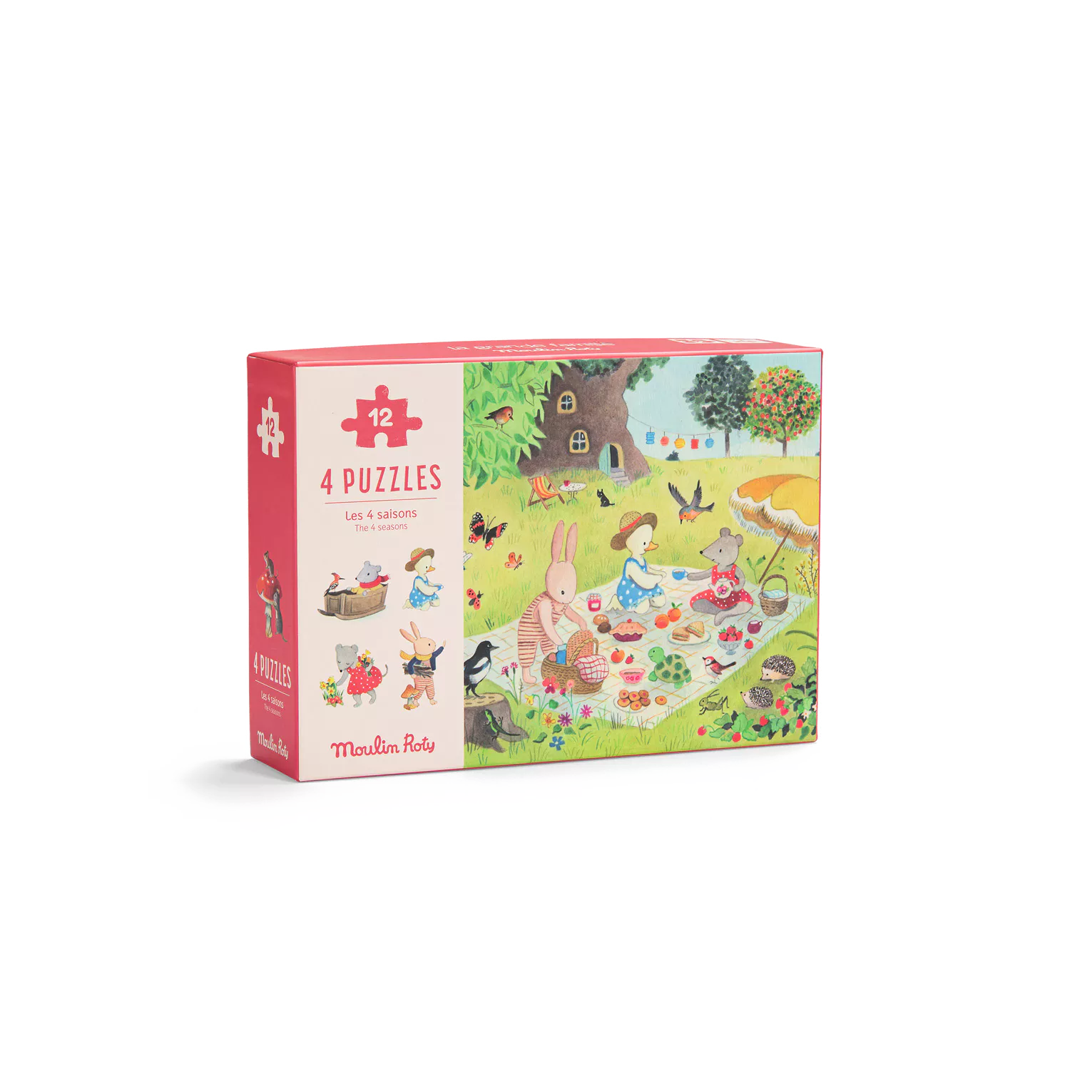 Moulin Roty 4 Seasons Mini Puzzle, La Grande Famille