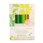 Moulin Roty Pack of nature-themed colouring pencils with floral design on packaging
