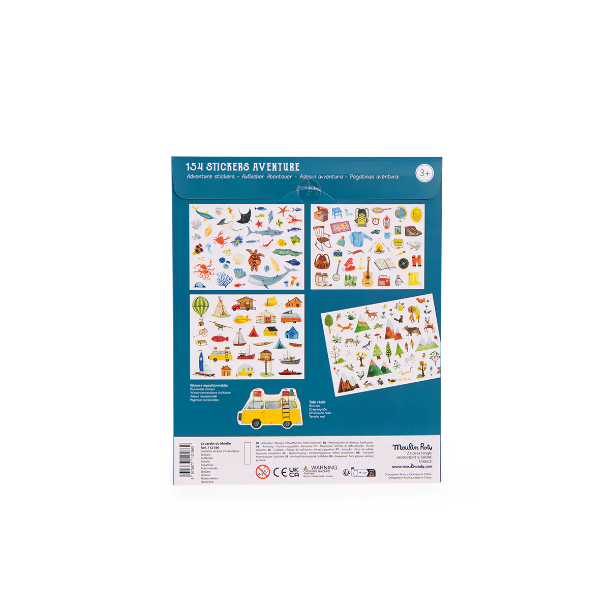 Moulin Roty Adventure Stickers Pack, The Explorer