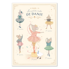 Moulin Roty The 5 Positions Ballet Poster, La Petite Ecole de Danse