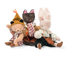 Moulin roty minouchka leon the cat nine the rabbit and emile the bear 