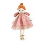 pink fairy doll with a pink dress on a white background