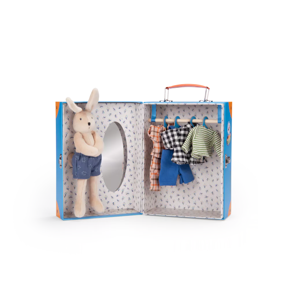 Moulin roty suitcase wardrobe La grande famille sylvain the rabbit