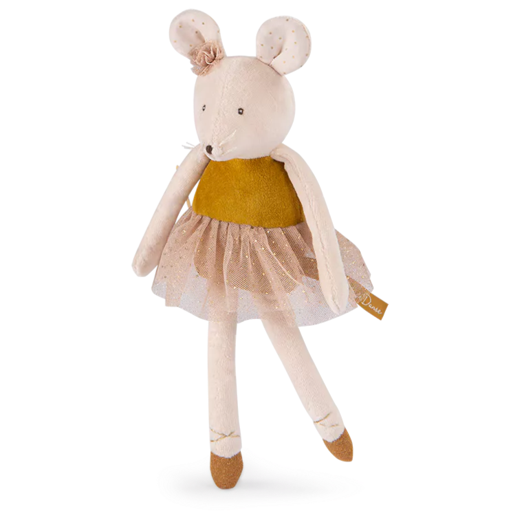 Moulin Roty Petite Ecole De Danse - Golden Mouse Doll Moulin Roty Petite Ecole De Danse - Golden Mouse Doll