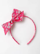 Runaround Retro Alice Band with Large Bow, Capel Pink