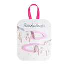 Pack of hair ribbons with 'Rockahula' branding on a white background