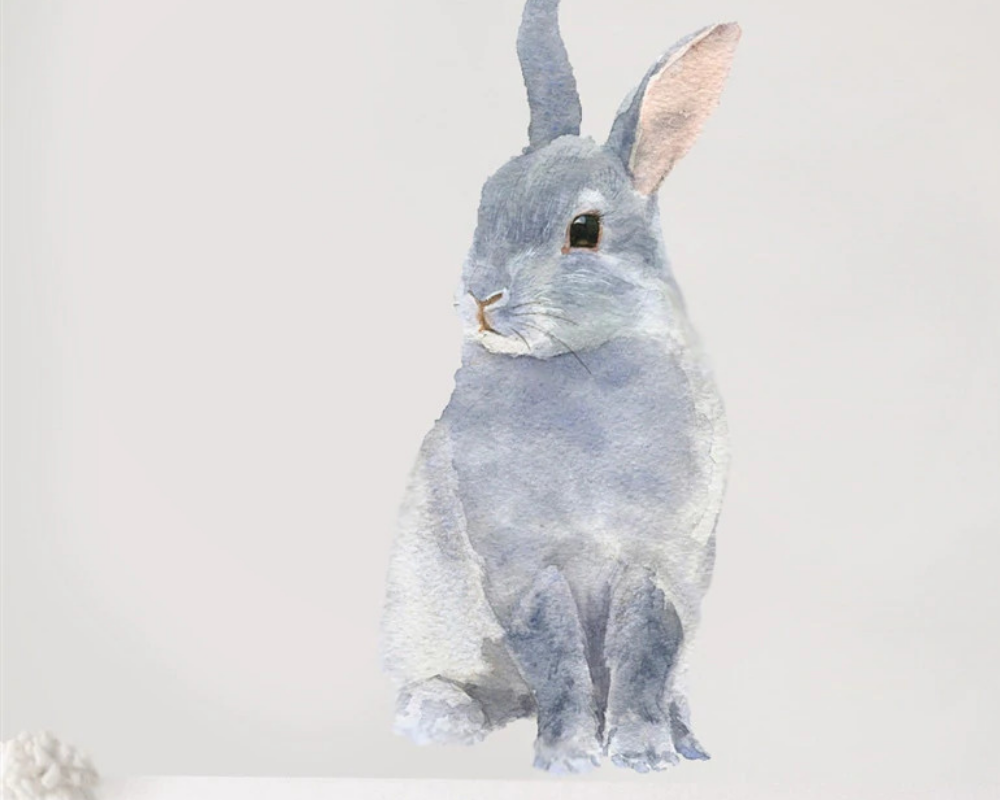 Bunny wall sticker decal