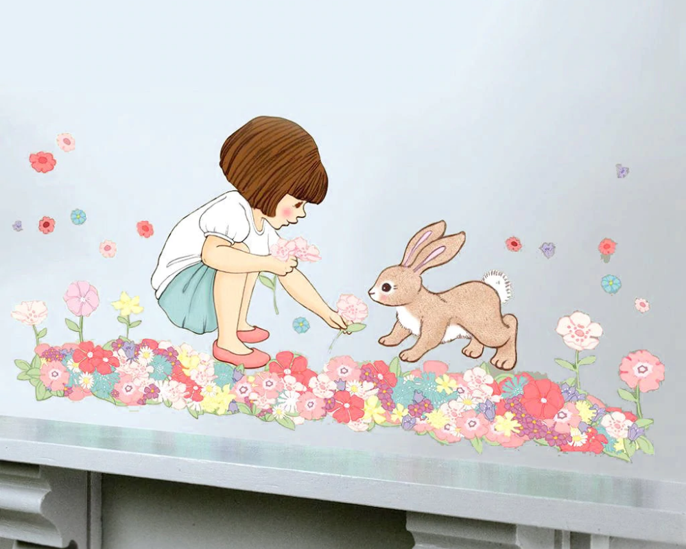 Belle and Boo wall sticker 